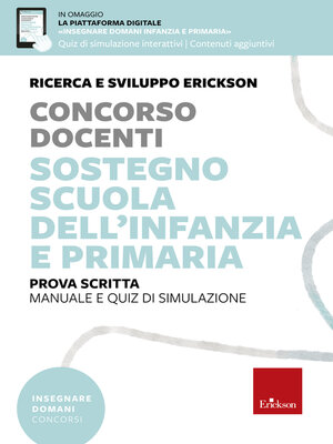 cover image of Concorso Docenti--Sostegno scuola dell'infanzia e primaria--Prova scritta
